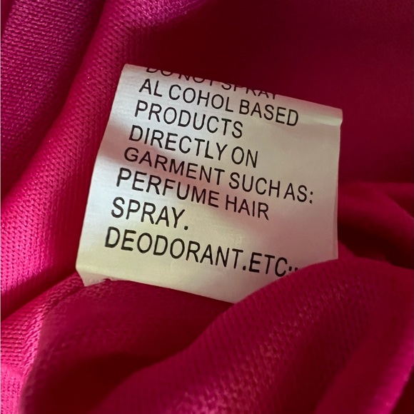 Mac Duggal Cap Sleeve Tiered Satin Cocktail Mini Dress Hot Pink Size 6 Formal - Picture 11 of 16